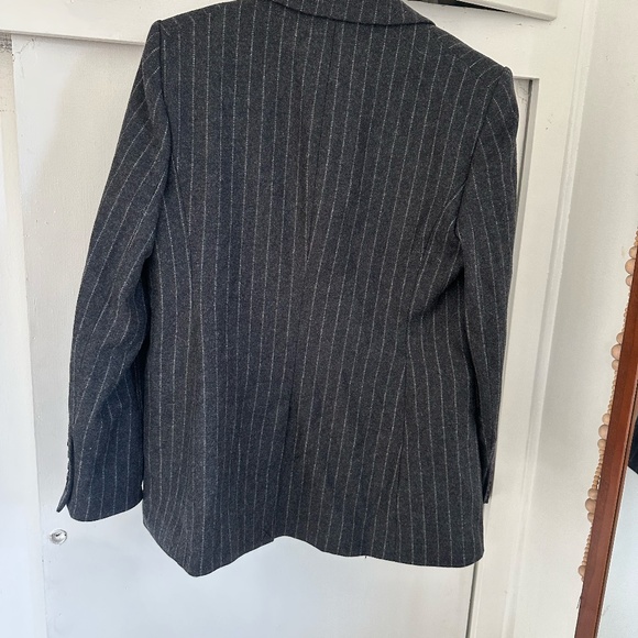 Veronica beard Ellette dickey jacket blazer charcoal multi stripe - Picture 6 of 8